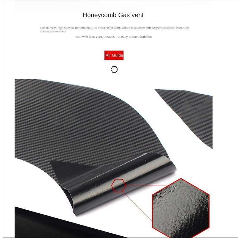 4Pcs Door Handle Stickers, Carbon Fiber Scratch Resistant Door Cup Guards, Fits Car Handles 6.8X8.5