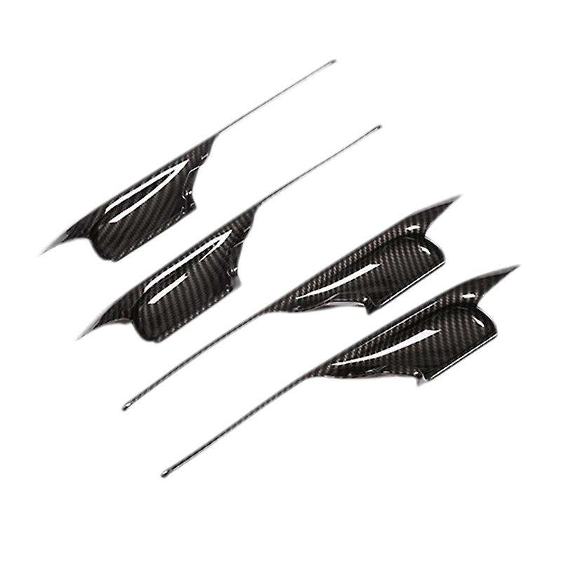 4Pcs Door Handle Bowl Cover Trims Decoration Accessories Set for X5 F15 X6 F16 2014-2018 Carbon Fibe