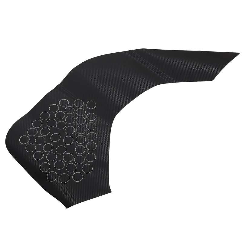 4Pcs Door Anti Kick Mat,Carbon Fiber Door Protector Anti-Kick Mat for Dust Proof Protection Car Inte