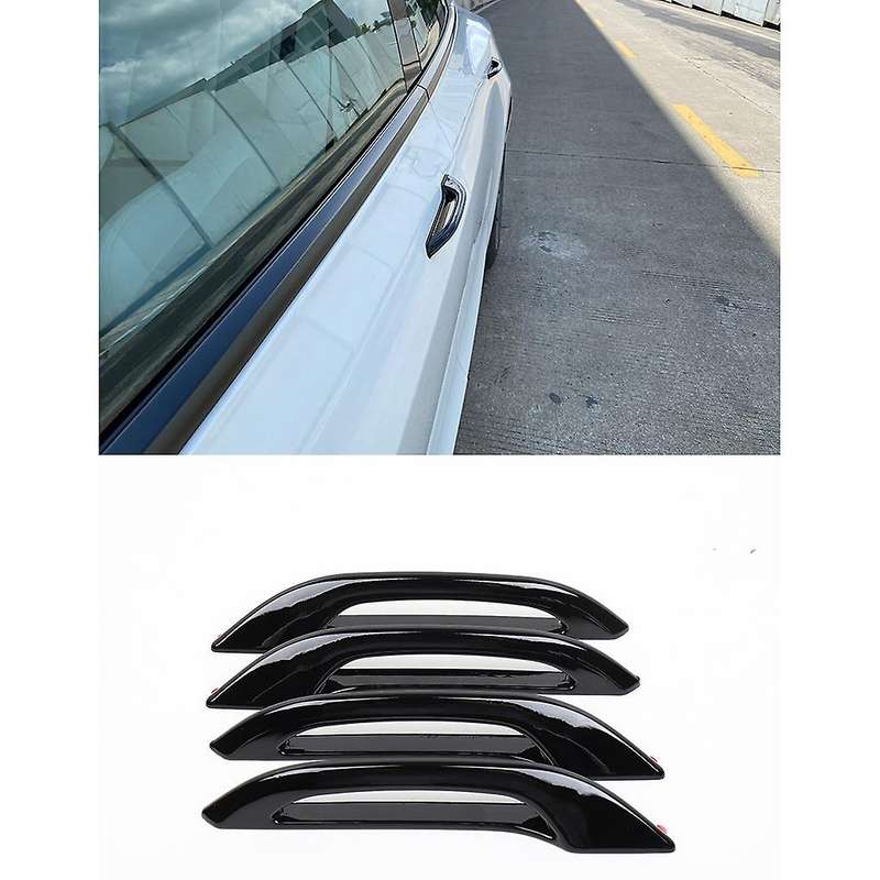 4Pcs Door Handle for Model 3 Y Car Door Handles Patch Decoration Cover Accessories Bright Black