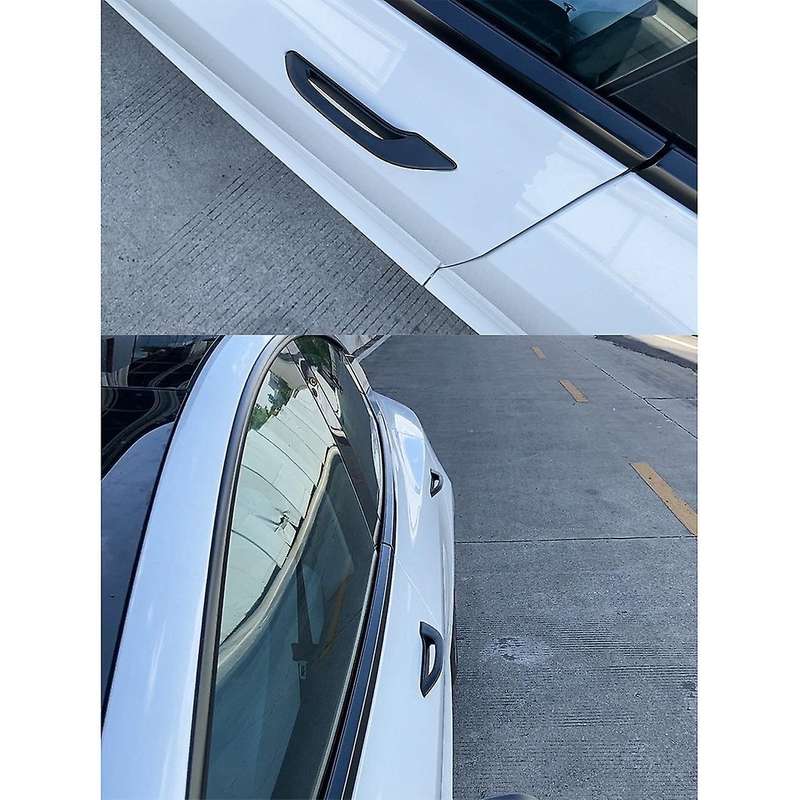 4Pcs Door Handle for Model 3 Y Car Door Handles Patch Decoration Cover Accessories Bright Black