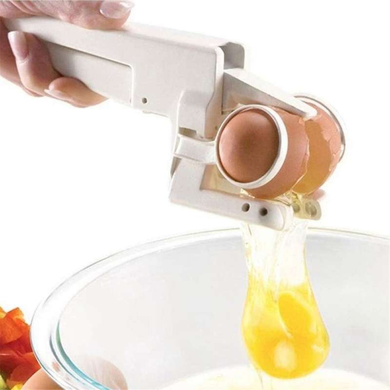 4PCS Egg Shell Cracker Handheld Plastic Egg Breaker Egg Opener Egg Separator Kitchen Gadget Tool