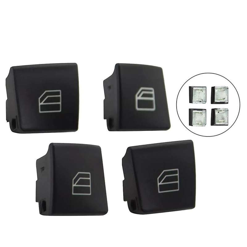 4Pcs Driver Window Switch Button Cover Cap 2049055402 A2049055402 for E- W212 09-16
