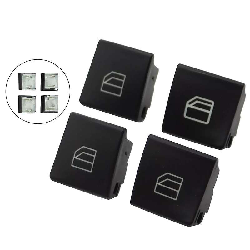 4Pcs Driver Window Switch Button Cover Cap 2049055402 A2049055402 for E- W212 09-16