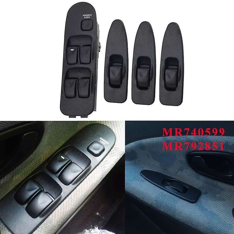 4PCS Electric Power Window Control Switch MR740599 Front Left Right Window Switch Panel for Carisma