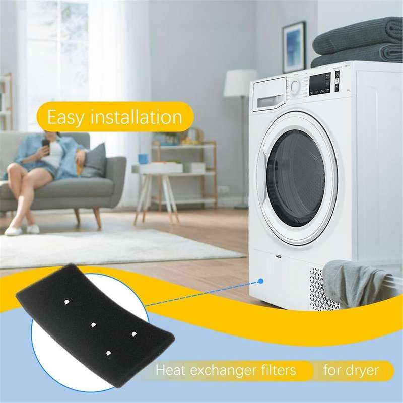 4PCS Dryer Filter for Privileg 481010716911 Dryer Filter Resuable Condensing Dryers Sponge Filter