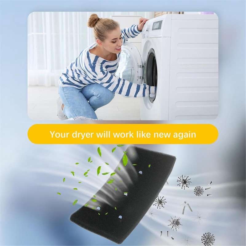 4PCS Dryer Filter for Privileg 481010716911 Dryer Filter Resuable Condensing Dryers Sponge Filter
