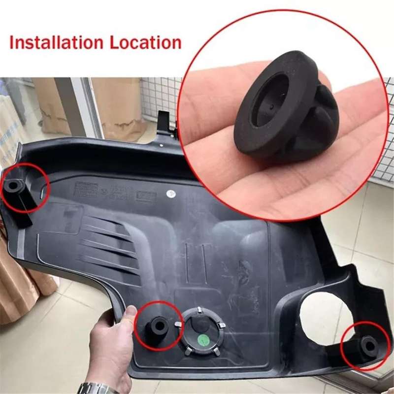 4Pcs Engine Cover Trim Rubber Mount Grommet Bump Stop 11127614138 for 1-8 Series X4 X5 X6 X7 Engine