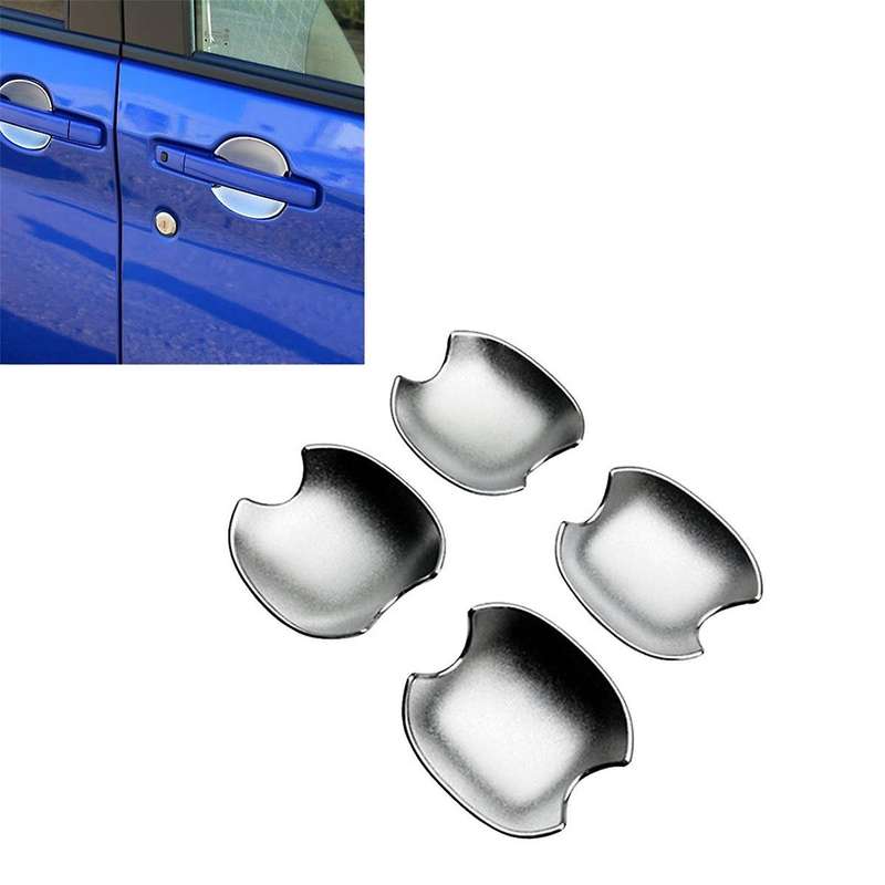 4pcs Exterior Door Handle Bowl Cover Chrome for Delica Mini 2023 2024 Door Outside Handle Trim Stic