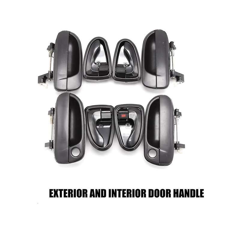 4pcs Exterior Door Handles+4pcs Interior Door Handles for 2000-2006 8265025000 8261022001