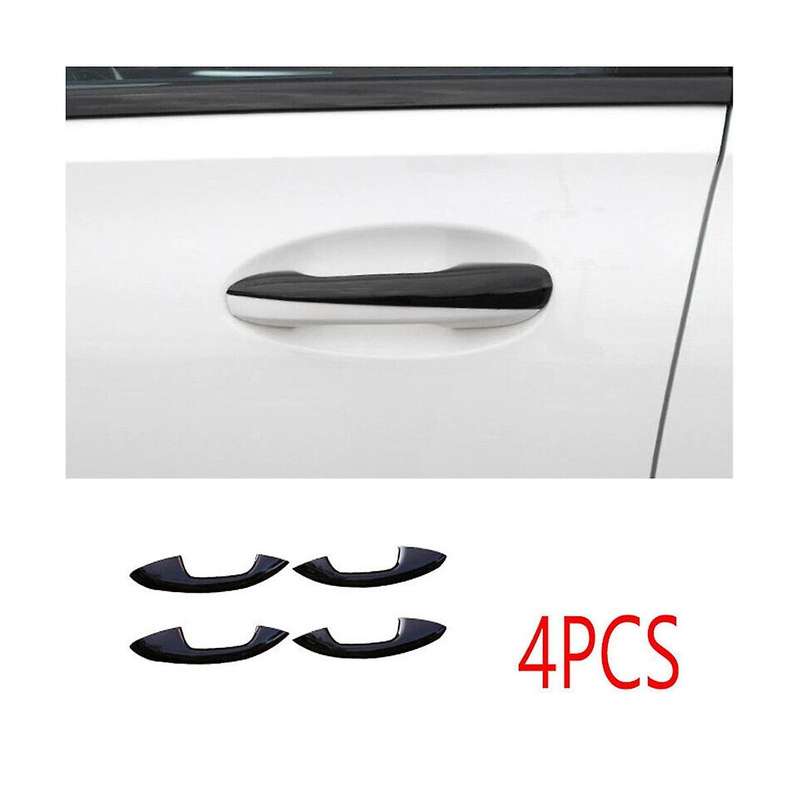 4Pcs Exterior Door Handle Trim Cover Stickers for C/ E/GLC// //GLS/CLA/GLA-Class Glossy Black