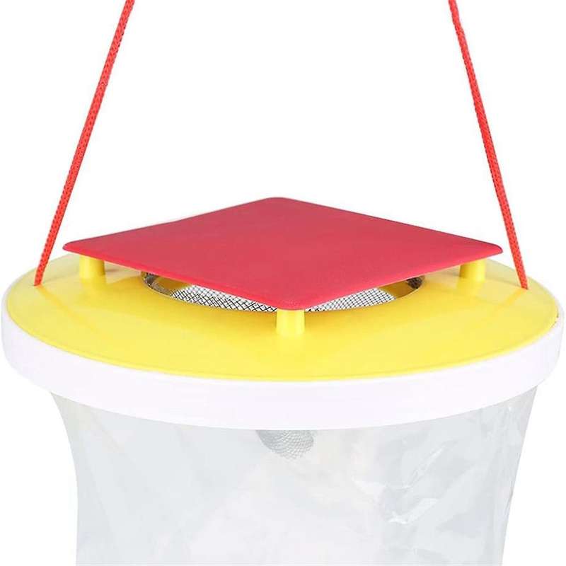 4pcs Fly Traps Outdoor Hanging Fly Catcher, Disposable Ranch Fly Trap Catcher Bag