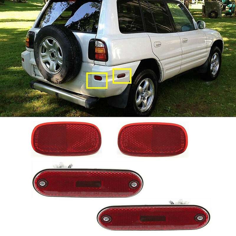 4PCS for 1996-2000 Rear Bumper Reflector Side Marker Signal Lights