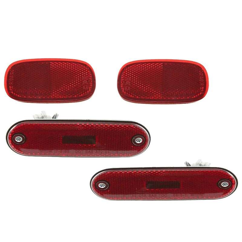 4PCS for 1996-2000 Rear Bumper Reflector Side Marker Signal Lights