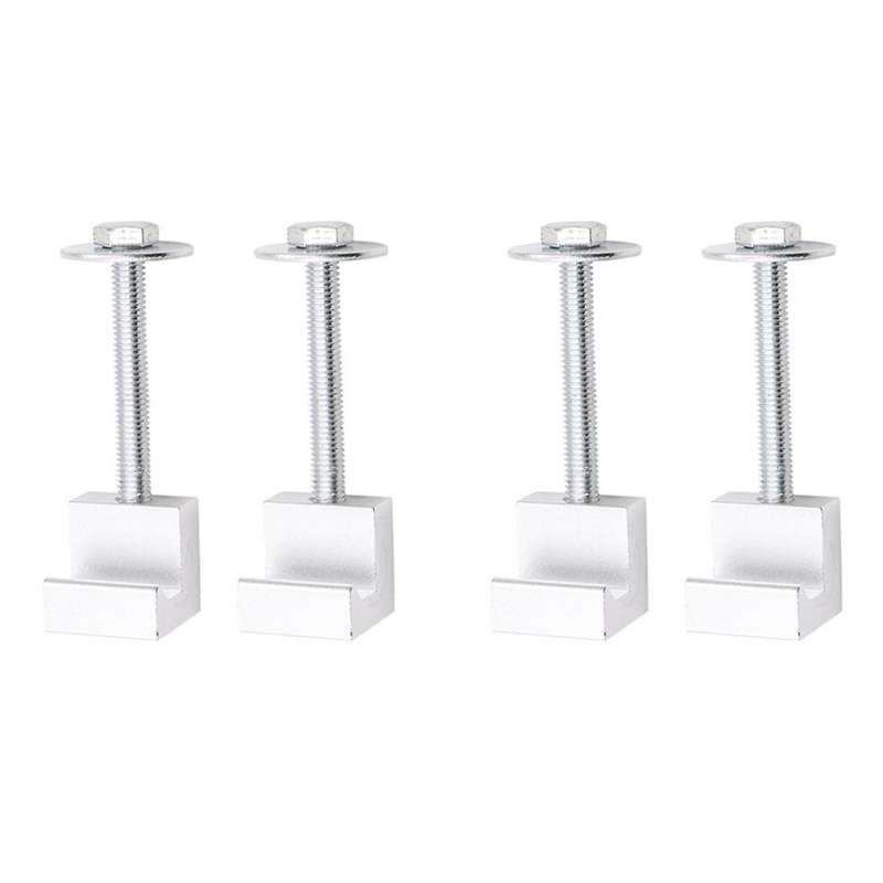 4pcs Fixing Clips Are Suitable for Automobile Refitting Parts, Aluminum Alloy J Hook Device Fastenin