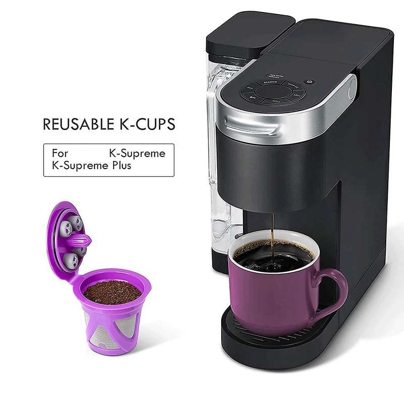 4PCS for K Cup Refillable Coffee Capsule Reusable Filter,A