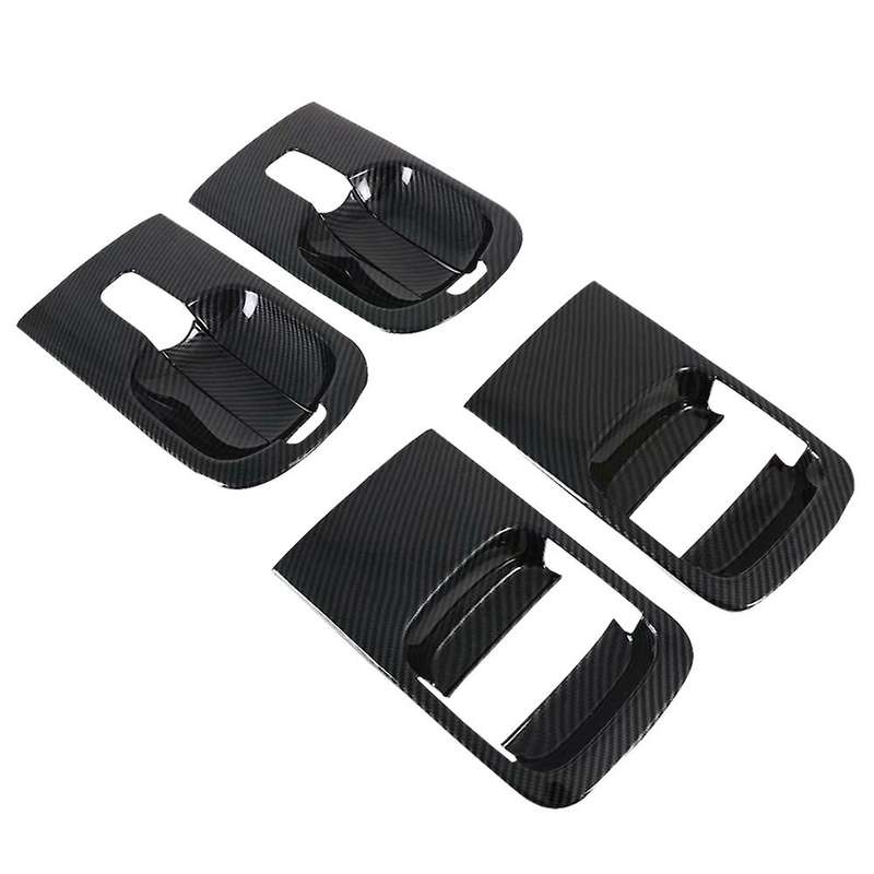 4Pcs for H1 Grand Starex I800 ILoad/ Carbon Fiber Style Door Outer Handle Cover Exterior Parts Auto