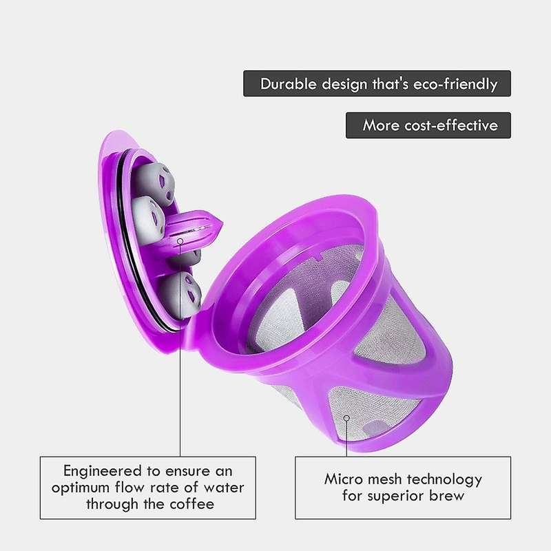 4PCS for K Cup Refillable Coffee Capsule Reusable Filter,B