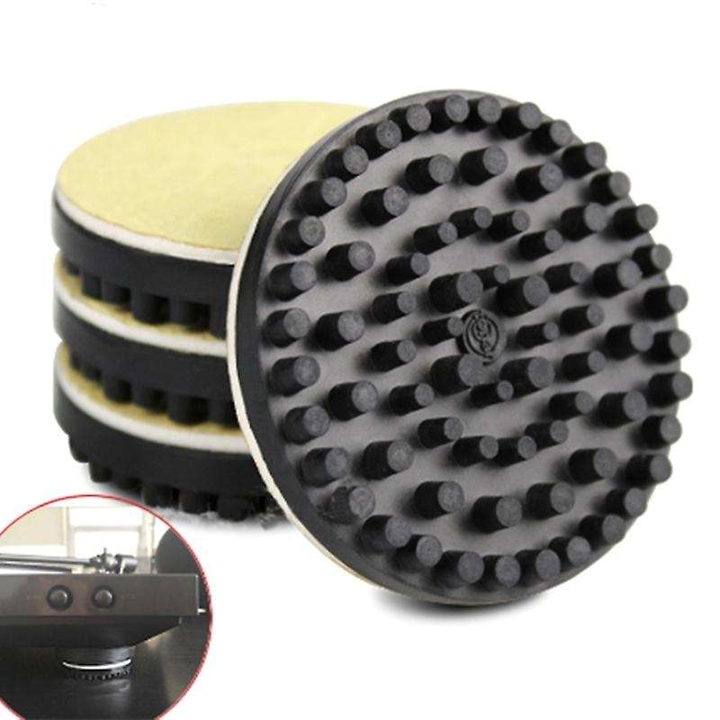 4PCS for Turntable Phonograph Slip Proof Soundproof Isolation Turntable Feet Pads Base Mat
