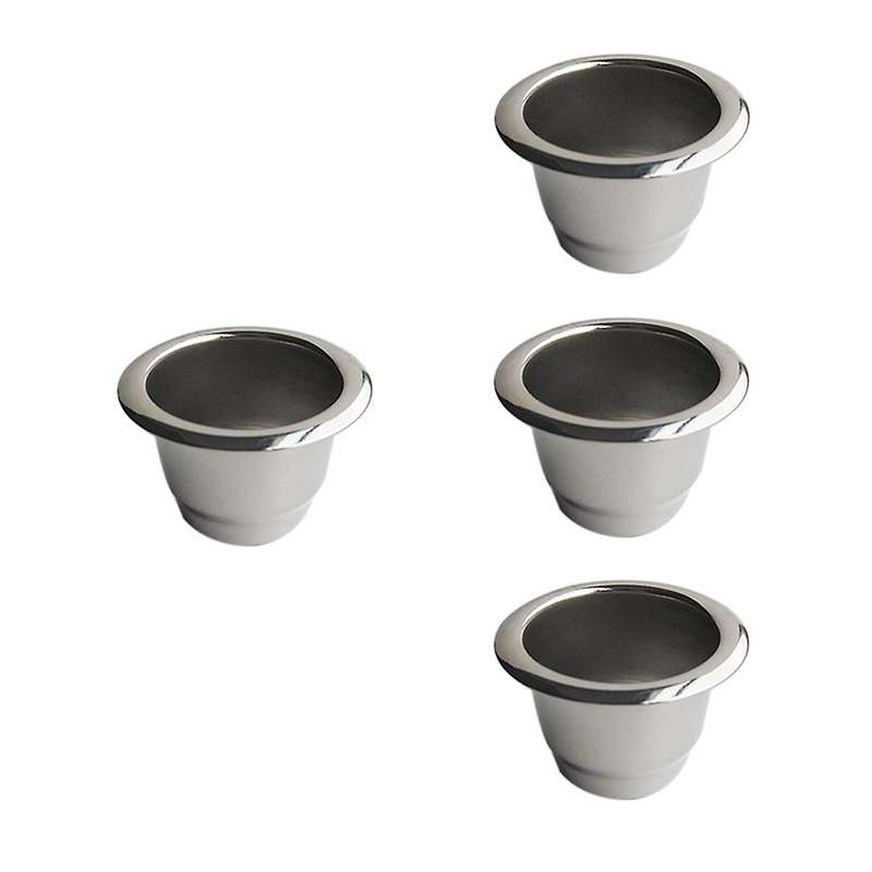 4Pcs for Stainless Steel Refillable Coffee Capsule Coffee Filter Reusable Coffee Pod Reusable Cafe