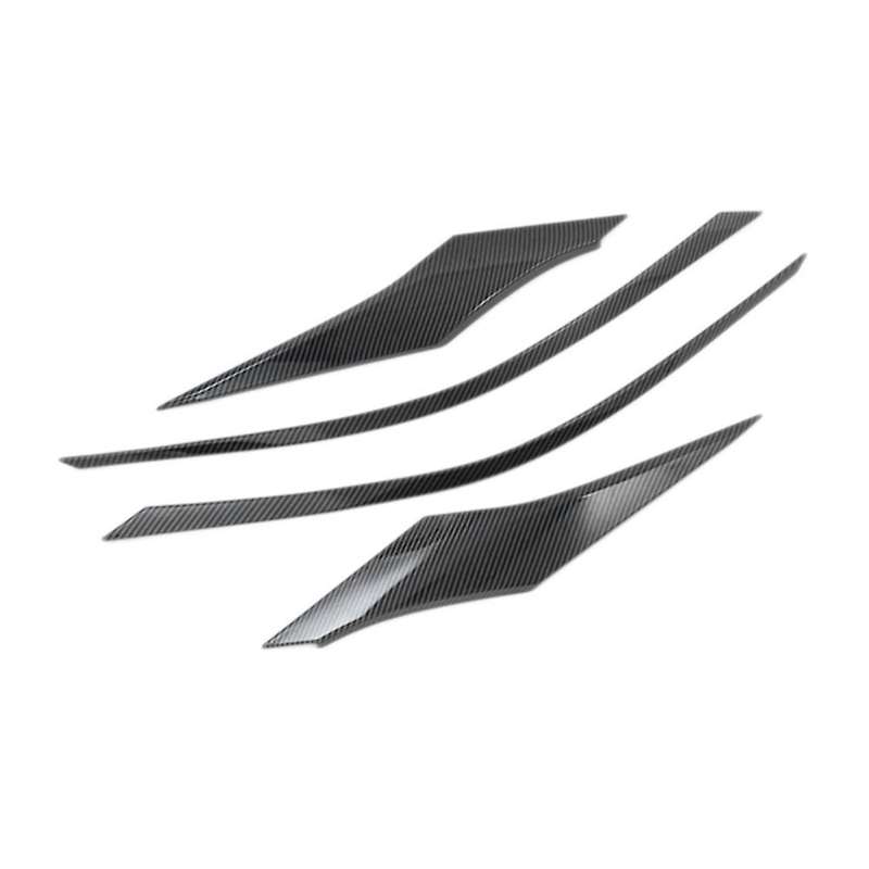 4Pcs for Sienna 2021 2022 ABS Chrome Front Headlight Lamp Eyebrow Cover Trim Grille Garnish Strip