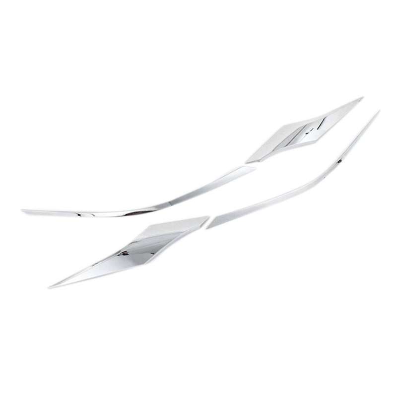 4Pcs for Sienna 2021 2022 ABS Chrome Front Headlight Lamp Eyebrow Cover Trim Grille Garnish Strip
