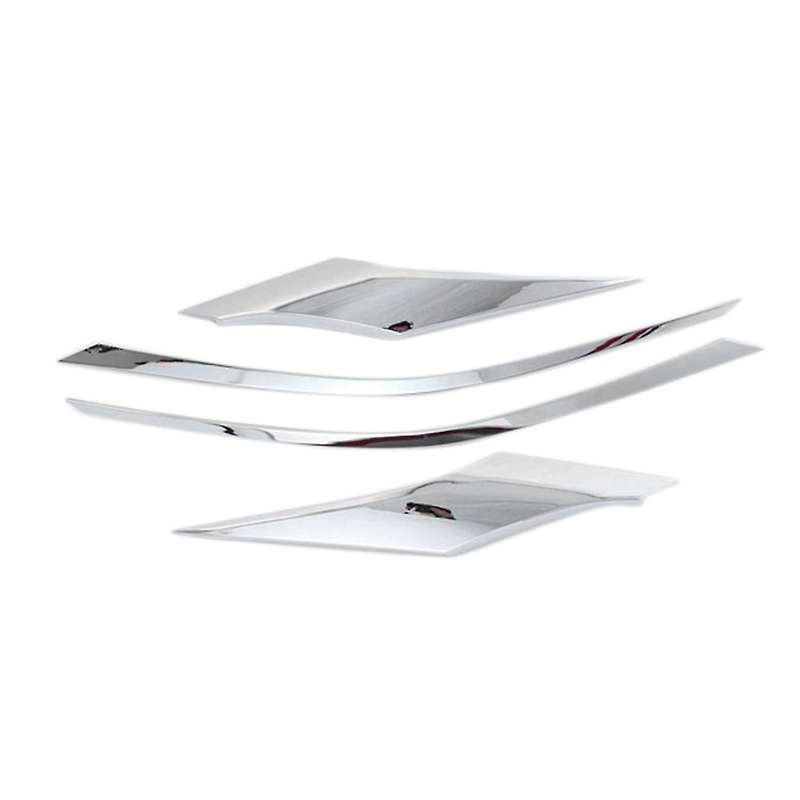 4Pcs for Sienna 2021 2022 ABS Chrome Front Headlight Lamp Eyebrow Cover Trim Grille Garnish Strip