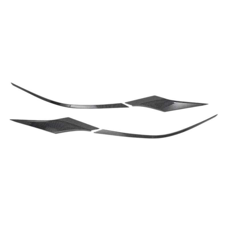 4Pcs for Sienna 2021 2022 ABS Chrome Front Headlight Lamp Eyebrow Cover Trim Grille Garnish Strip