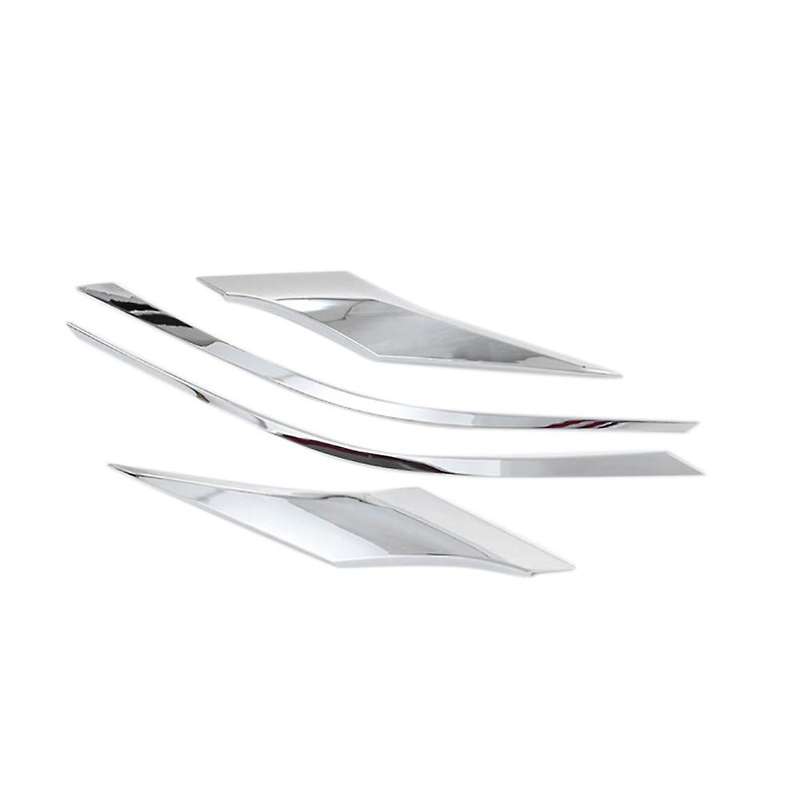 4Pcs for Sienna 2021 2022 ABS Chrome Front Headlight Lamp Eyebrow Cover Trim Grille Garnish Strip