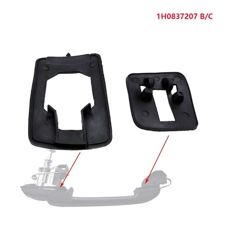 4Pcs Front Rear Exterior Door Handle Gasket Kit for Golf III 3 Convertible Variant 1H 1991-1999 1657