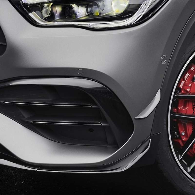 4Pcs Front Bumper Lip for - GLA H247 GLA200 GLA35 GLA45 2020 2021 Splitter Canards Cover