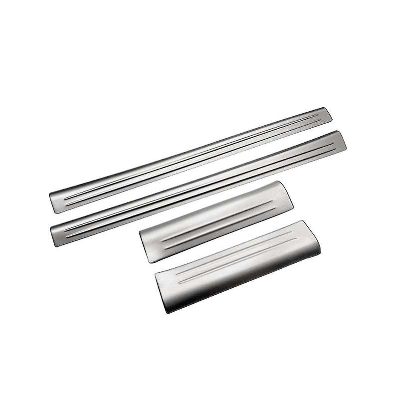 4pcs Front Rear Inner Door Sill Pedal Trim Cover for Vezel -v 2021-2023 Scuff Plate Silver
