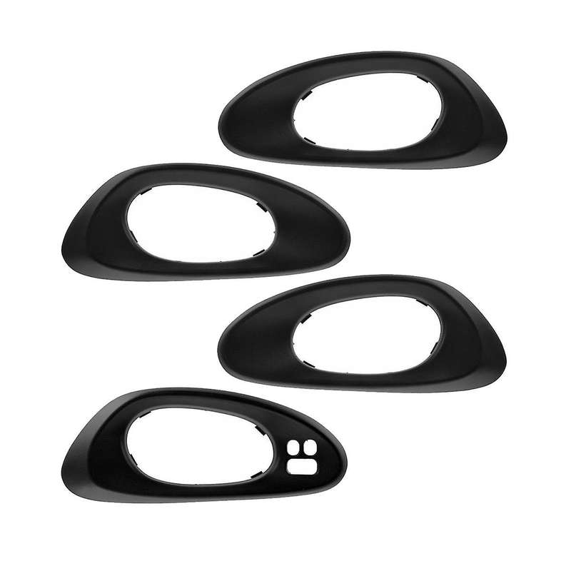 4pcs Front Rear Inner Door Handle Bezel Black for Trailblazer 2002-2009 15214503 15214502 15214506 1