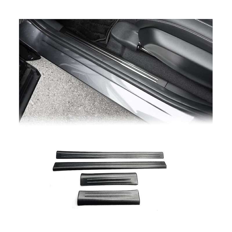 4pcs Front Rear Inner Door Sill Pedal Trim Cover for Vezel -v 2021-2023 Scuff Plate Stainless Steel