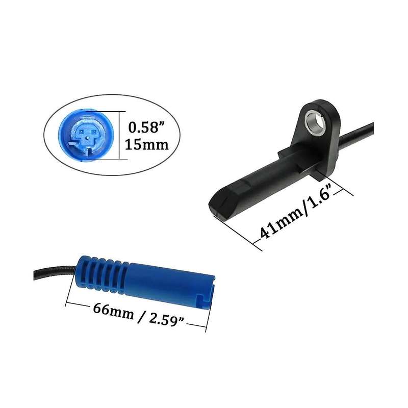 4pcs Front Rear Left Right Abs Wheel Speed Sensor for R55 R56 2007-2015 34526773019 34526773020