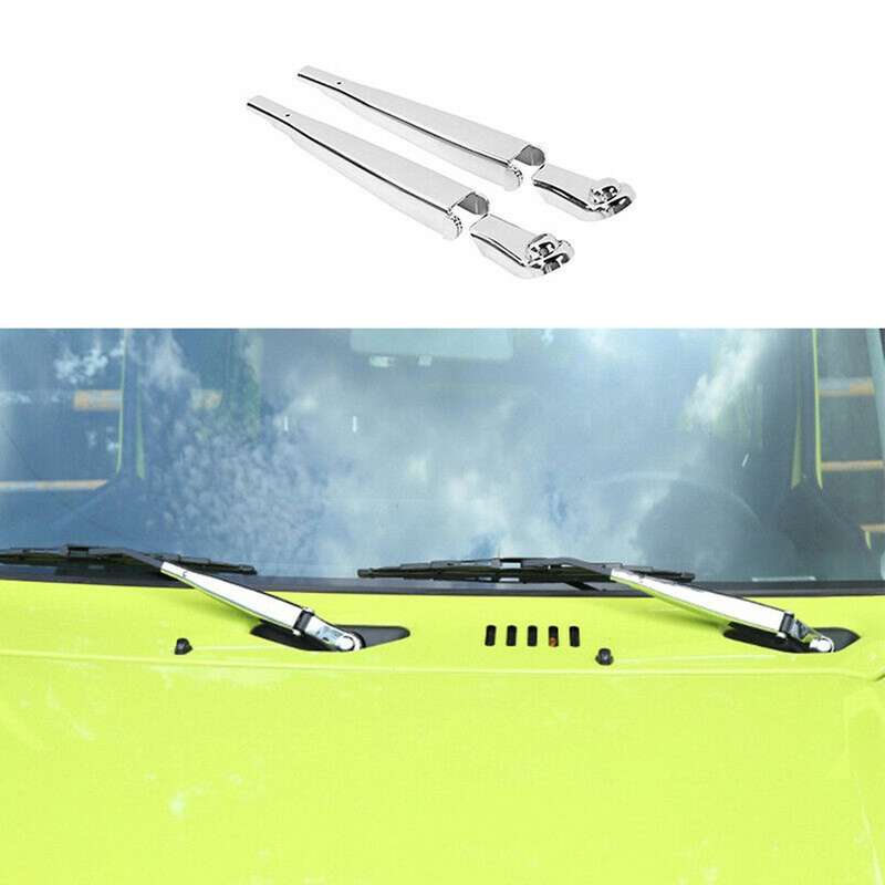 4PCS Front Window Rain Wiper Cover Trim Windshield Wiper Blade Arms Trim Decorative Cover for Jimny