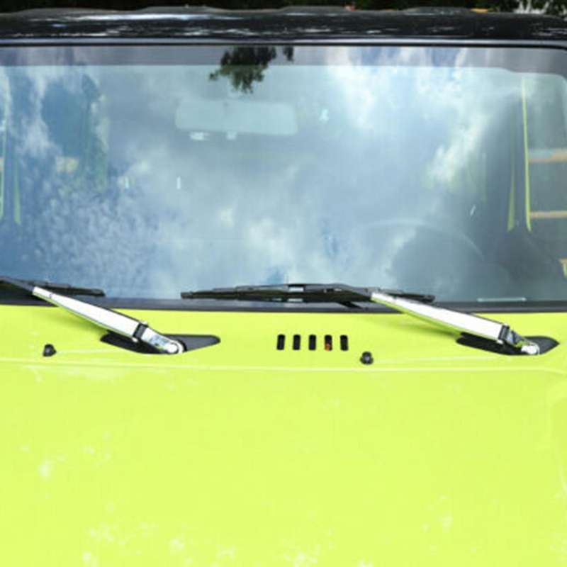 4PCS Front Window Rain Wiper Cover Trim Windshield Wiper Blade Arms Trim Decorative Cover for Jimny
