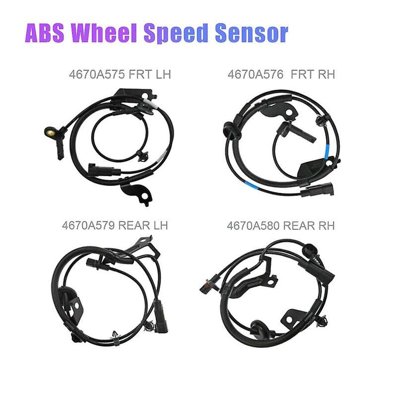 4Pcs Front-Rear / Left & Right ABS Wheel Speed Sensor for 2008-2011 2010-2011