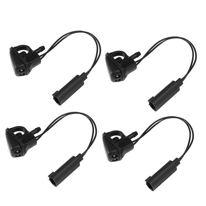 4PCS Front Windscreen Washer Nozzle Jet with Heated LR018834 LR048615 for LR3/4 L319 Range Sport 05-