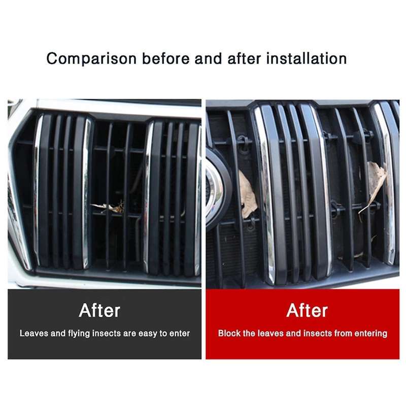 4pcs Grille Insect Screening Mesh Front Grille Net for Land Cruiser Prado 2018 2019 150 Accessories