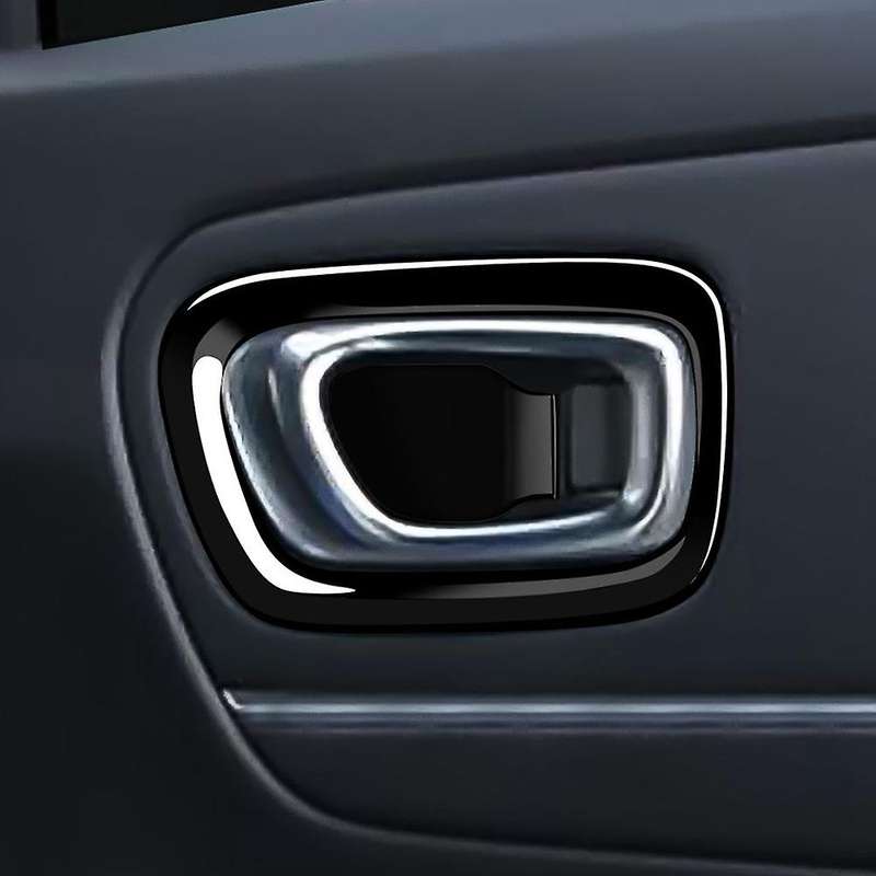 4pcs Glossy Black Inner Door Handle Bowl Panel Cover Trim for Xrv Xr-v -v 2022 2023 Interior Mouldi