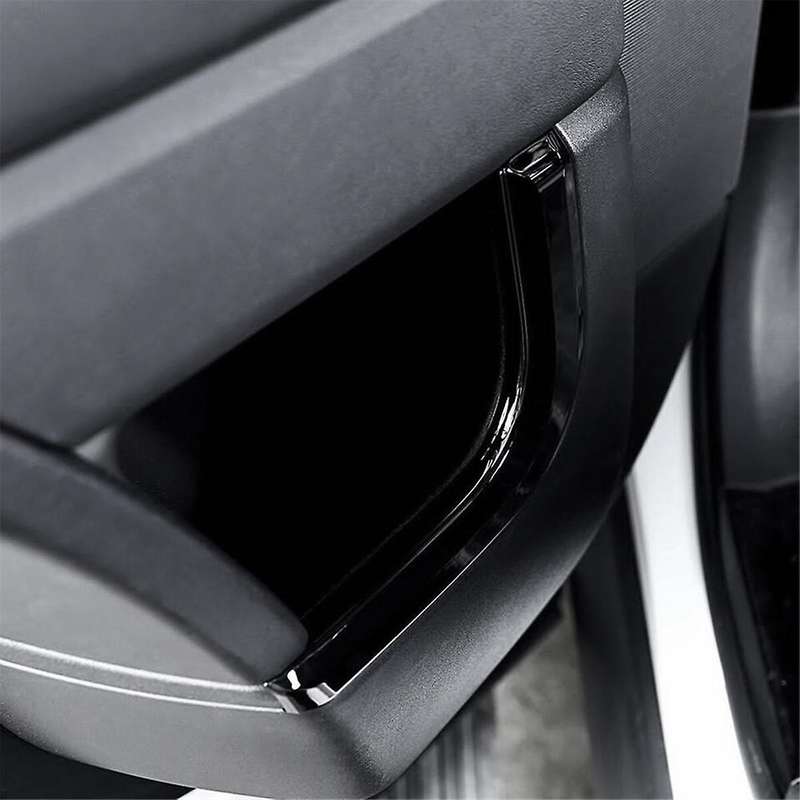 4pcs Glossy Black ABS Car Inner Door Decoration Strip Trim for Sport 2014-2022