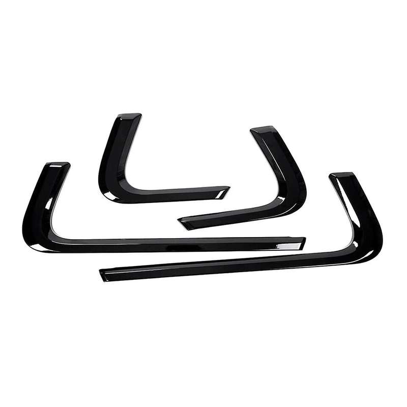 4pcs Glossy Black ABS Car Inner Door Decoration Strip Trim for Sport 2014-2022