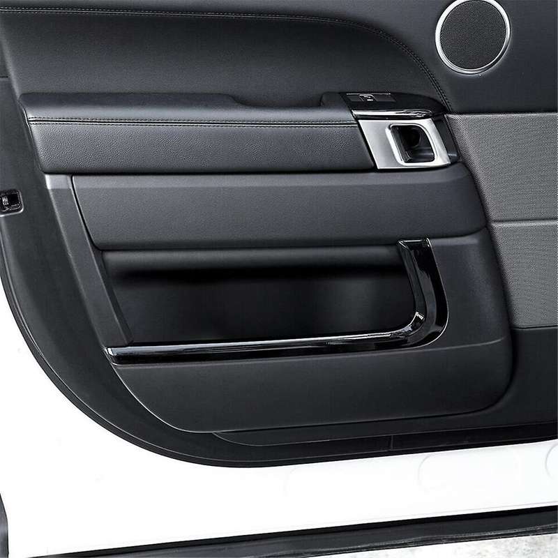 4pcs Glossy Black ABS Car Inner Door Decoration Strip Trim for Sport 2014-2022