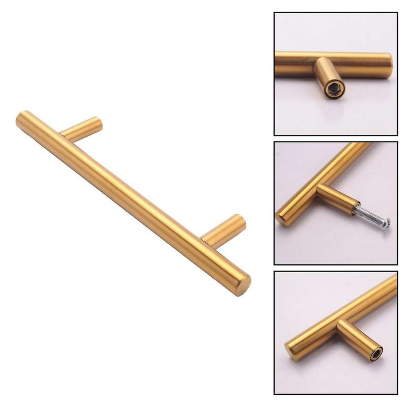 4PCS Gold Handles Resin Tray Molds Handles Epoxy Tray Handles Hardware Stainless Steel for Silicone