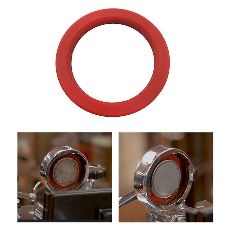 4Pcs Grouphead Gasket 8mm for E61 Espresso Coffee Machine - Red Silicone Ring Compatible for EXPOBAR