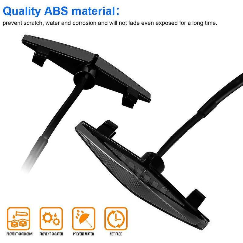 4Pcs Grille Led Amber Lights Light for 4Runner Pro 2014-2019 Smoked Black