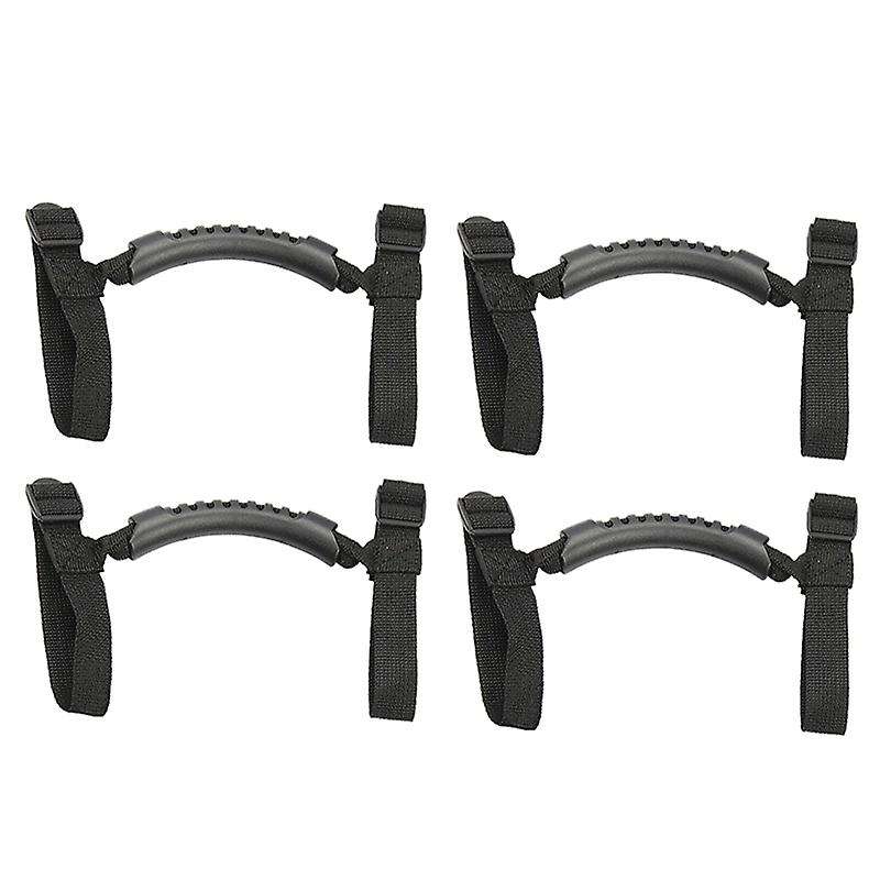 4Pcs Grip Handle for Handles Roll Bar Grab Handles for YJ TJ JK JKU 1987-2020(Black)
