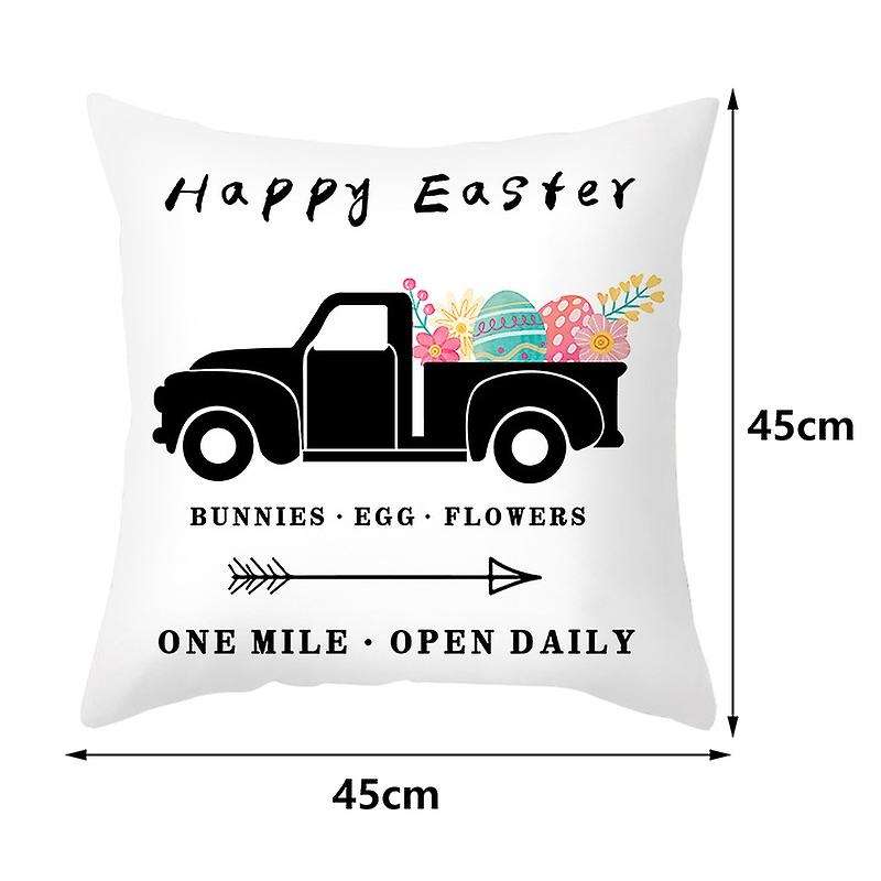 4Pcs Happy Easter Decoration for Home Easter Rabbit Eggs Pillowcase Bunny Easter Party Decor Suppli