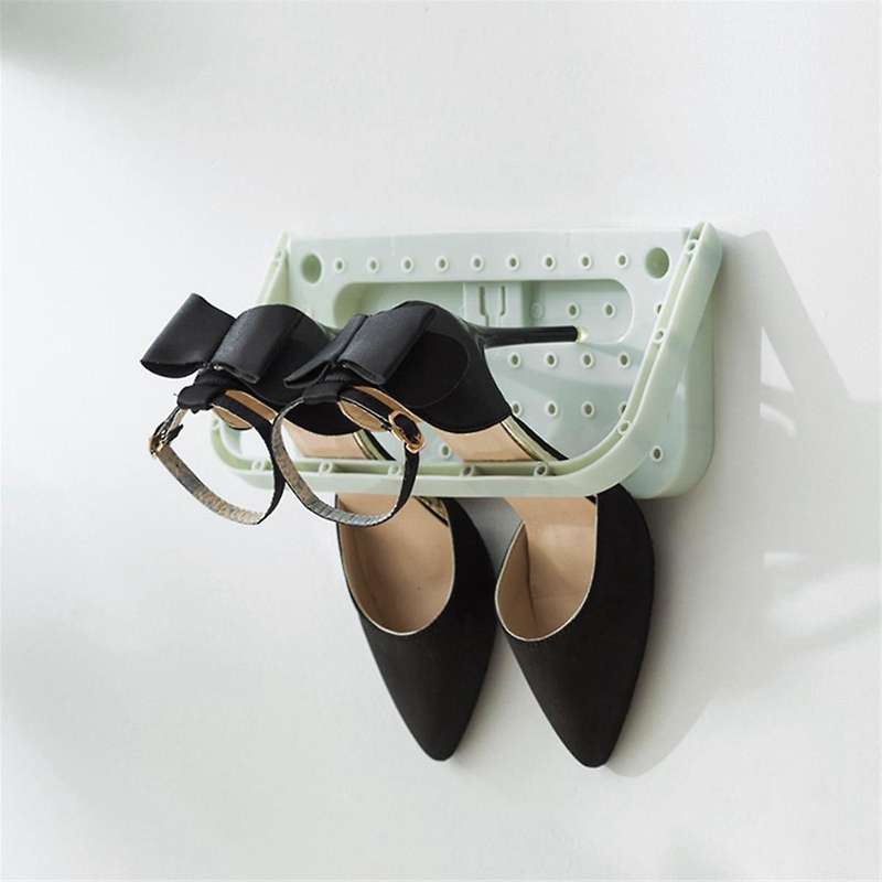 4pcs Hanging , Wall Mounted Shoes Rack,foldable Shoes Holder, Adhesive Storage Shoe Shelf for Space